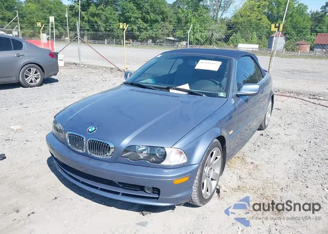 2003 BMW 325Ci из США, поврежденный, VIN WBABS33483PG92085